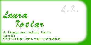 laura kotlar business card